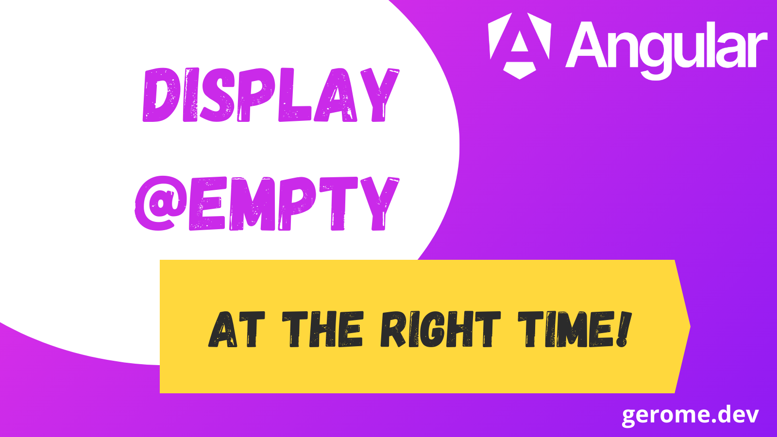 Display Angular @empty block at the right time!