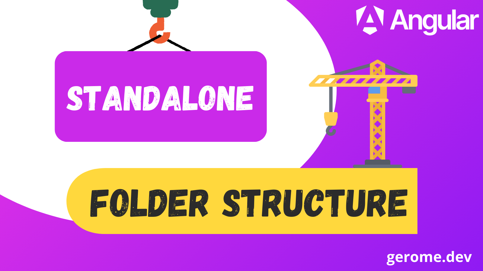 Standalone Angular folder structure